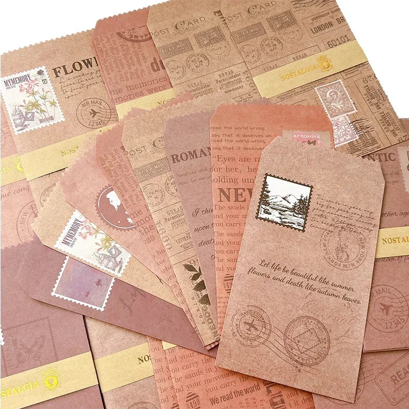 Cute Pattern Paper Envelope Set