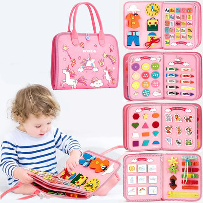 Montessori Busy Board Sensory Activity Toy