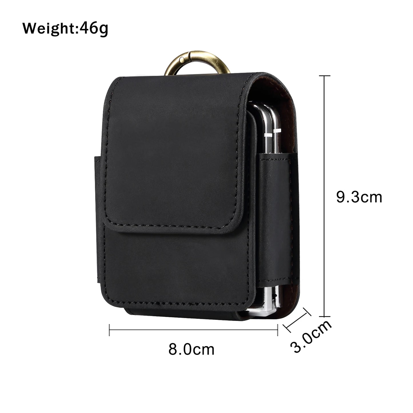 Leather Belt Clip Holster Case for Foldable Phones