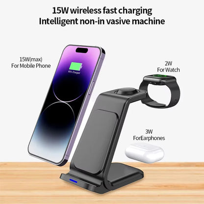 3-in-1 Portable Magnetic Wireless Charging Stand