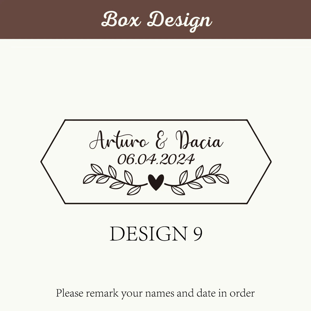 Personalized Wooden Double Ring Box with Clear Window