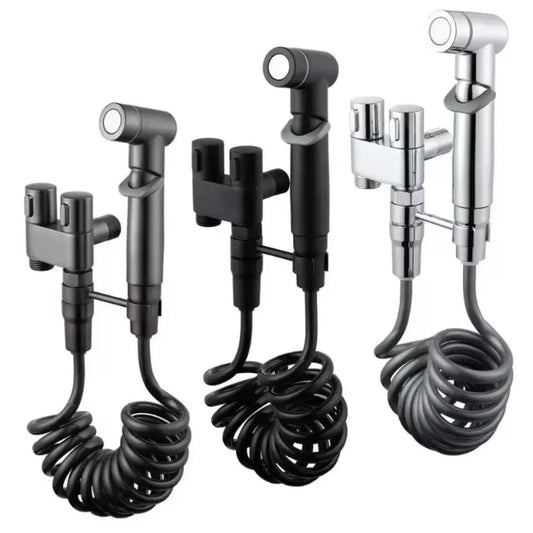Handheld Toilet Bidet Sprayer Cleaning Set