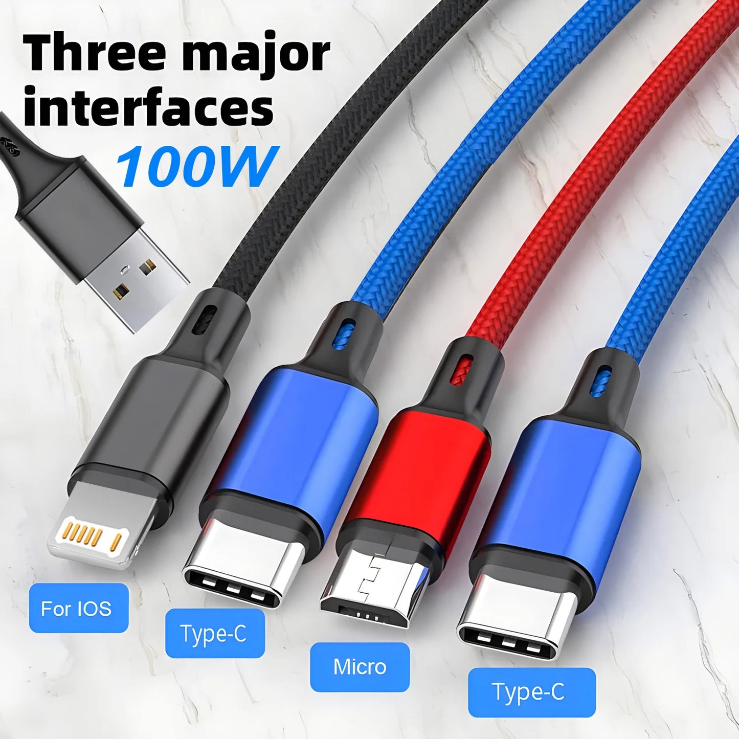 4-in-1 Fast Charging Multi Charger Cable