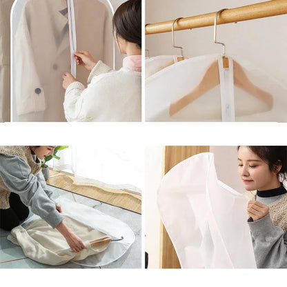 Clear Garment Dust Cover for Suits and Coats
