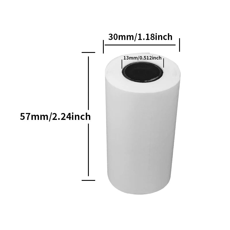 4 Roll 57×30mm Thermal Adhesive Label Paper