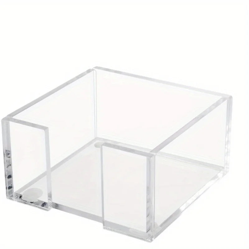 Acrylic Sticky Note Holder – 3×3 Clear Note Dispenser