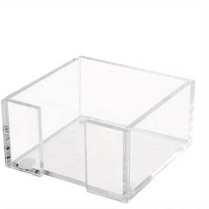 Acrylic Sticky Note Holder – 3×3 Clear Note Dispenser