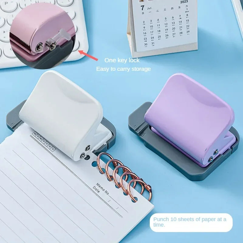 6-Hole Adjustable Manual Paper Punch