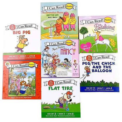 12 Books Set I Can Read Phonics English Picture Books