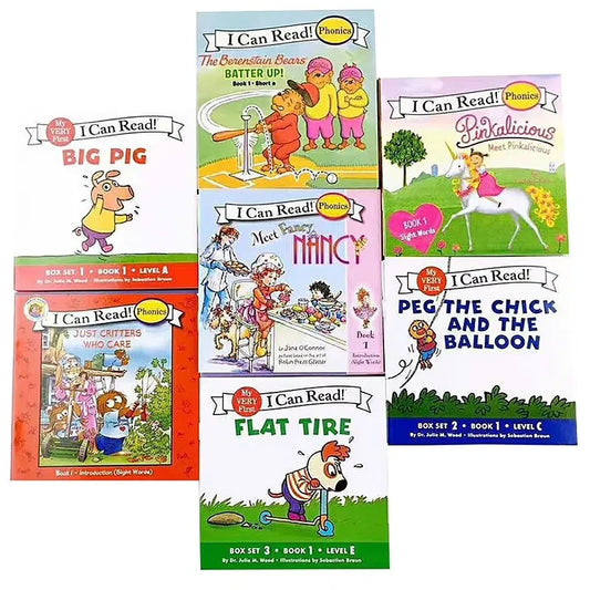 12 Books Set I Can Read Phonics English Picture Books