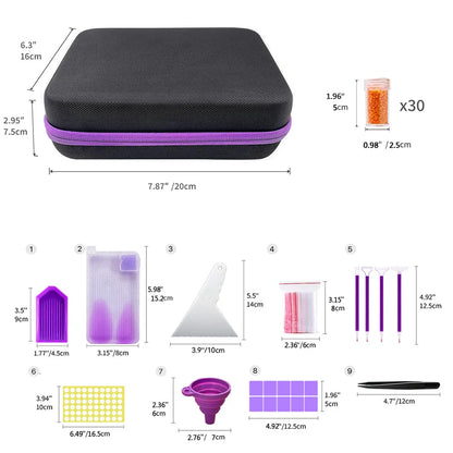 30 Slot Diamond Painting Storage Box Kit