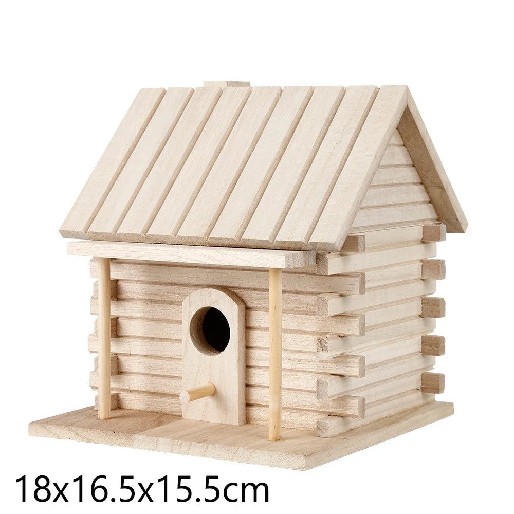 Wooden Hanging Bird House for Garden