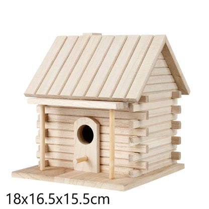 Wooden Hanging Bird House for Garden