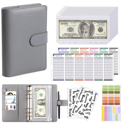 Practical Household Accessory – A6 PU Leather Budget Notebook – pp