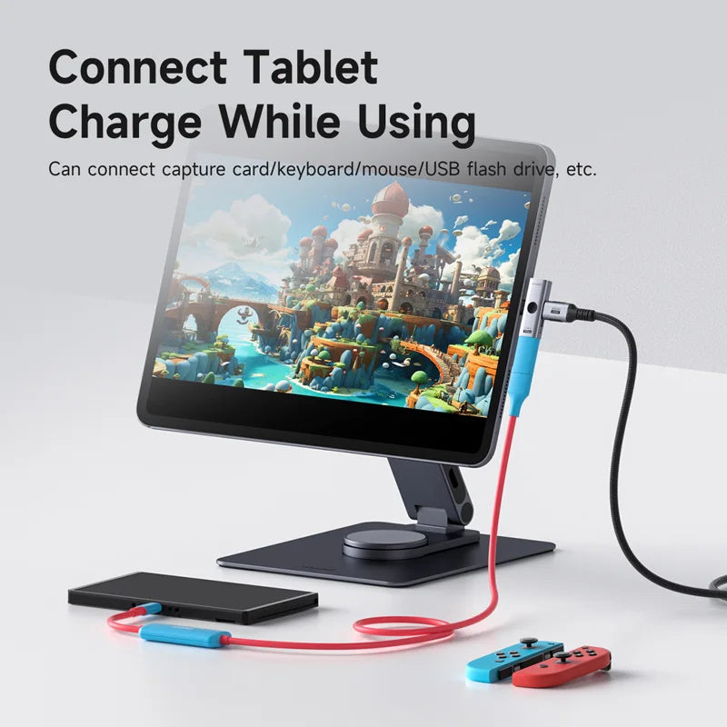 Hagibis Dual USB-C Splitter Adapter with 100W PD Charging