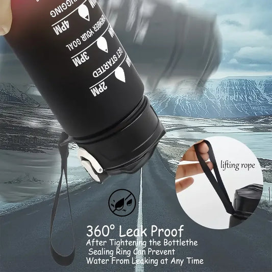 Sports Water Bottle with Time Marker