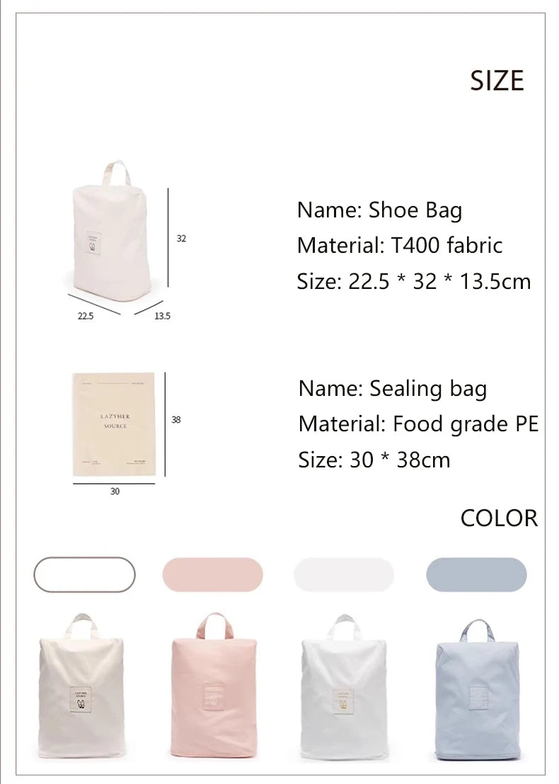 Portable Waterproof Travel Shoe Organizer Bag