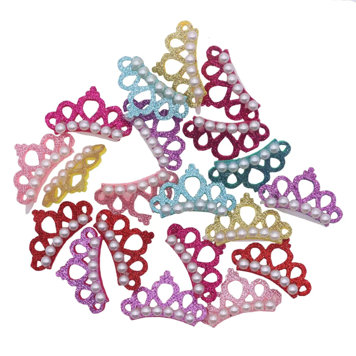 Crown Pet Hair Clips – 50 or 100 Pieces