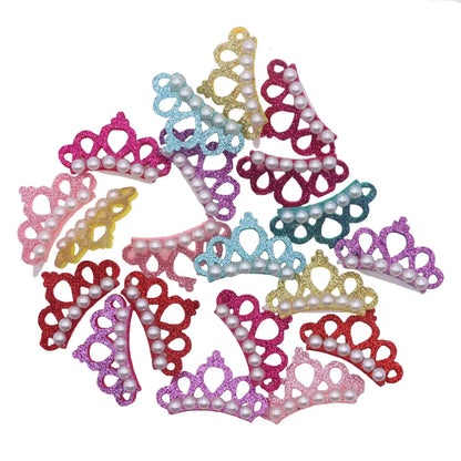 Crown Pet Hair Clips – 50 or 100 Pieces