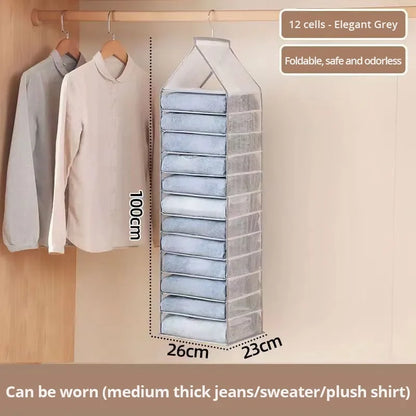 1Pc Wardrobe Hanging Cabinet Organizer For Pants
