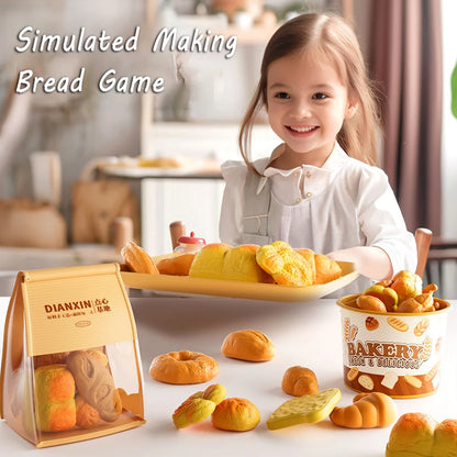 Kids Pretend Play Bakery & Bread Toy Set