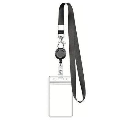 Retractable ID Card Holder Lanyard