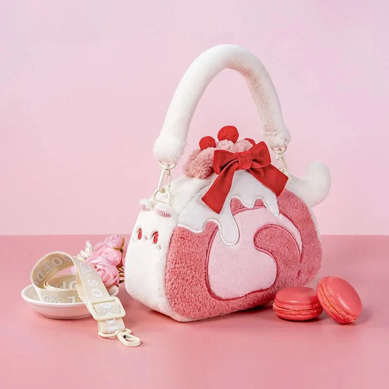 Cute Plush Crossbody Shoulder Bag for Women