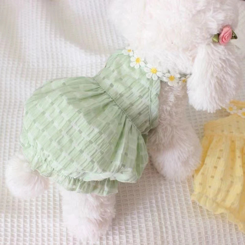 Floral Princess Pet Dress for Cats & Small Dogs