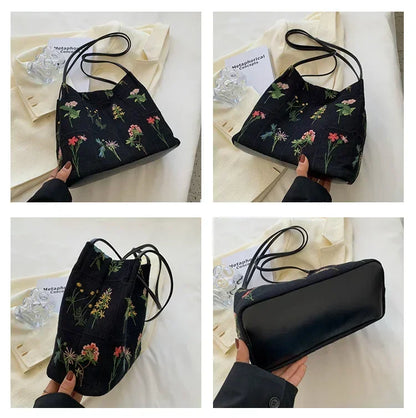 Silk Jacquard Shoulder Bag