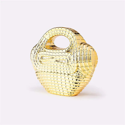 Crystal Beaded Heart Evening Bag
