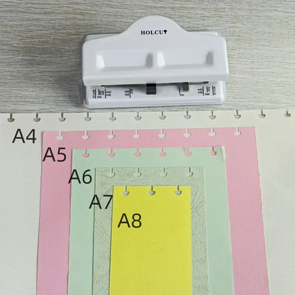 Fromthenon 4-Hole Mushroom Hole Punch for Discbound Notebooks