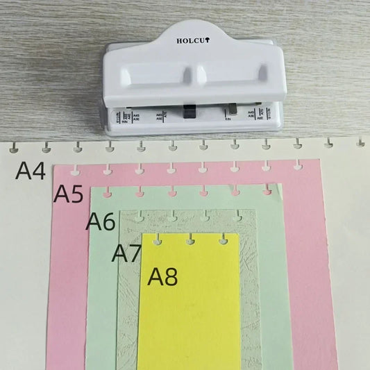 Fromthenon 4-Hole Mushroom Hole Punch for Discbound Notebooks