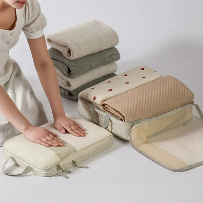 Travel Packing Cubes Compression Organizer Set