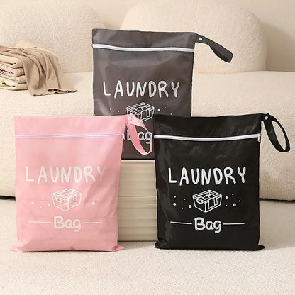 Waterproof Travel Laundry Bag with Hanging Strap