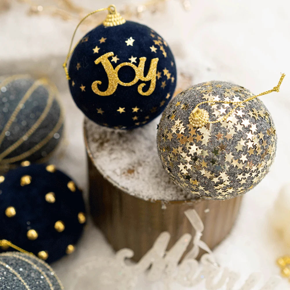 6-Piece Colourful Christmas Bauble Set