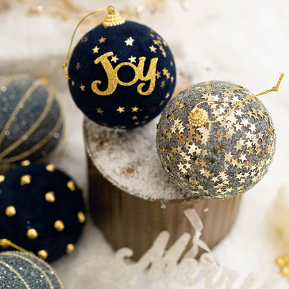 6-Piece Colourful Christmas Bauble Set