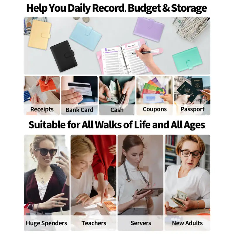 Practical Household Accessory – A6 PU Leather Budget Notebook – pp