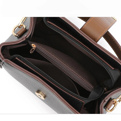 Small Designer-Style Shoulder Handbag with Zip Closure
