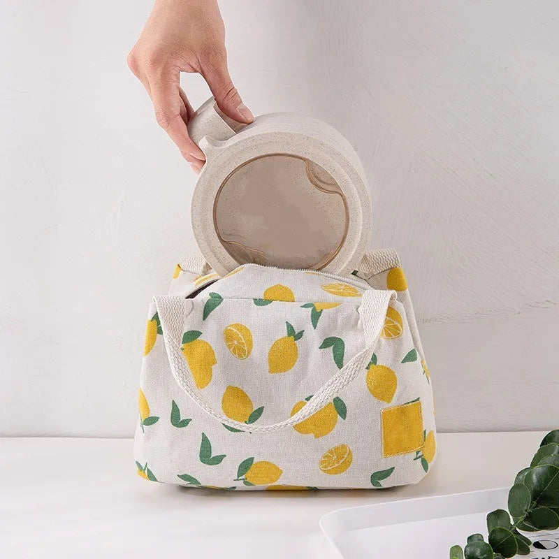 Insulated Canvas Lunch Bag