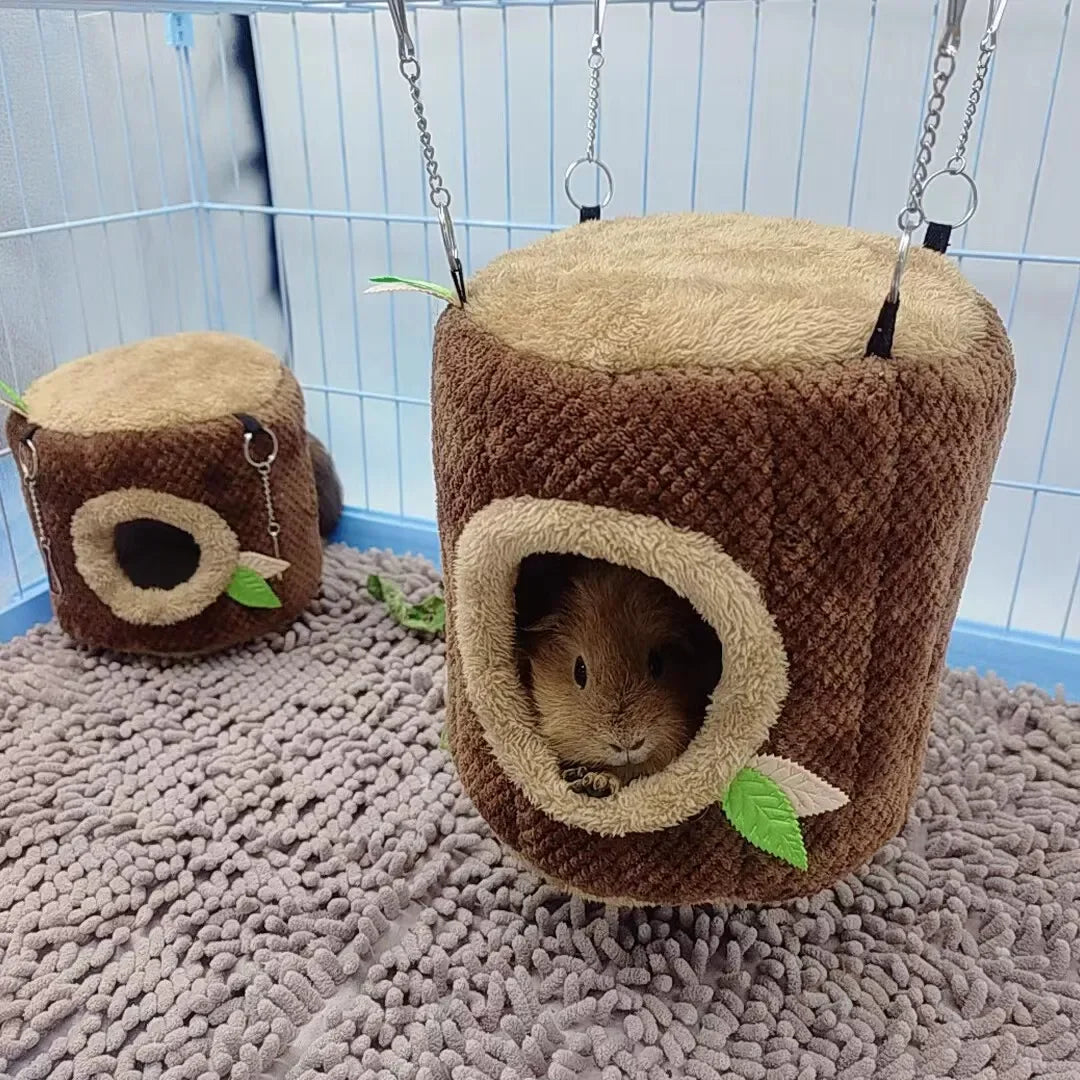 Tree Stump Hamster Hanging Nest