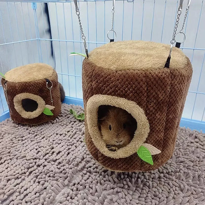 Tree Stump Hamster Hanging Nest