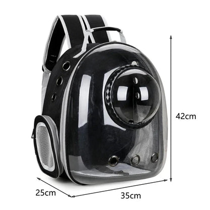 Transparent Space Capsule Pet Carrier Backpack – Portable Cat & Dog Bag