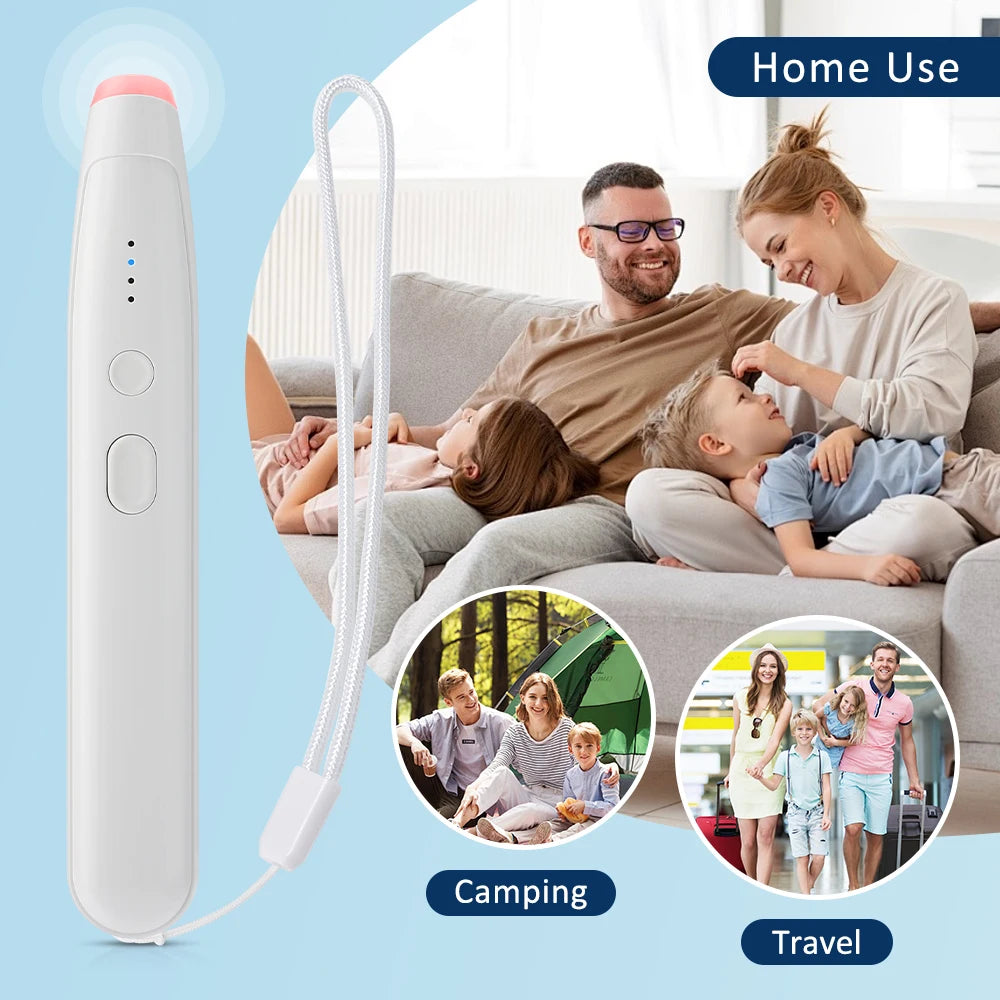 Rechargeable Portable Mosquito Insect Bite Relieve Itching Pen Chemical-Free Anti-Itch Natural Bug Bite Itch Pen for Child Adult
