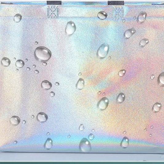 Large Capacity Reusable Holographic Shopper Bag