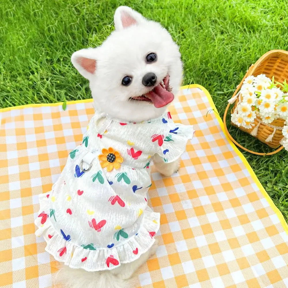Polka Dot Princess Pet Dress for Cats & Small Dogs
