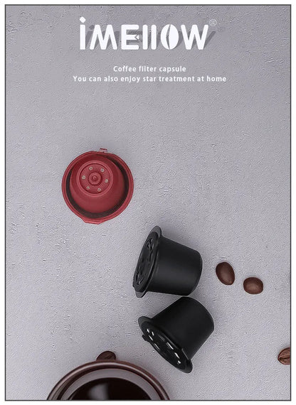 Refillable Nespresso-Compatible Coffee Pods with Reusable Filters & Accessories
