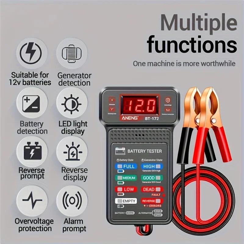 Smart Digital Car Battery Tester