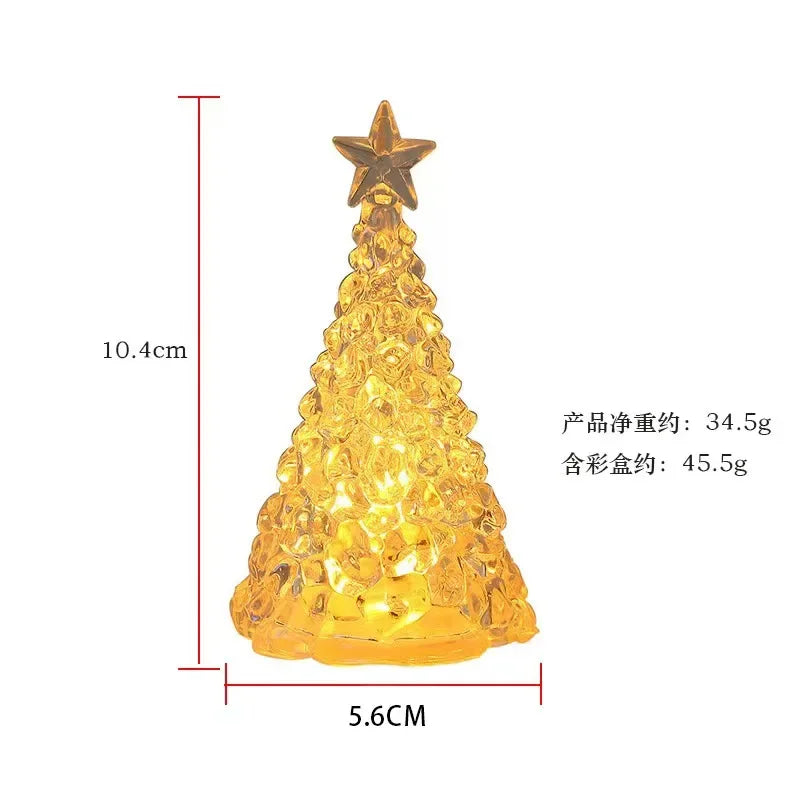 LED Crystal-Style Christmas Tree Ornament