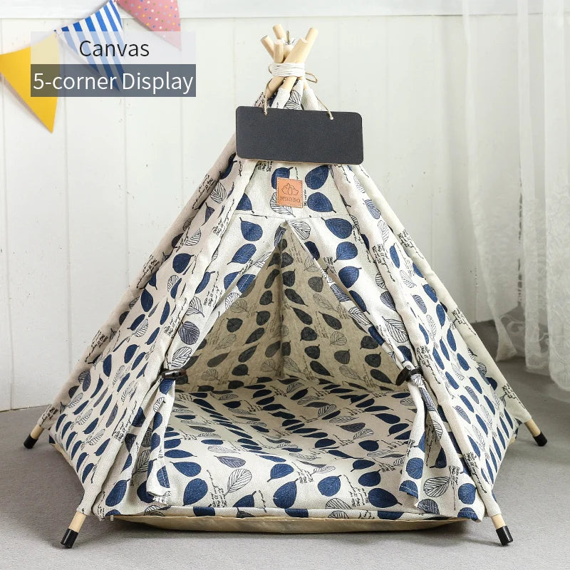 Pet Teepee Tent House with Cushion