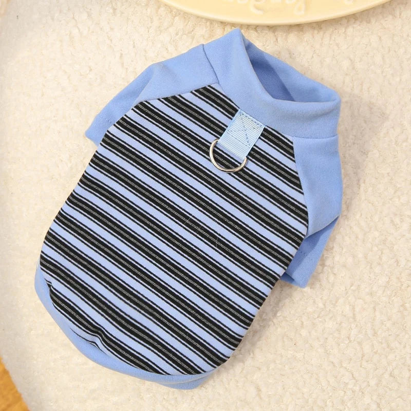 Striped Pet Pullover Shirt